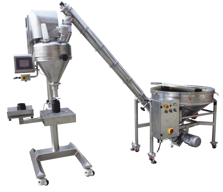 SAF-450(load cell)+Auger Conveyor(half-opened tube)